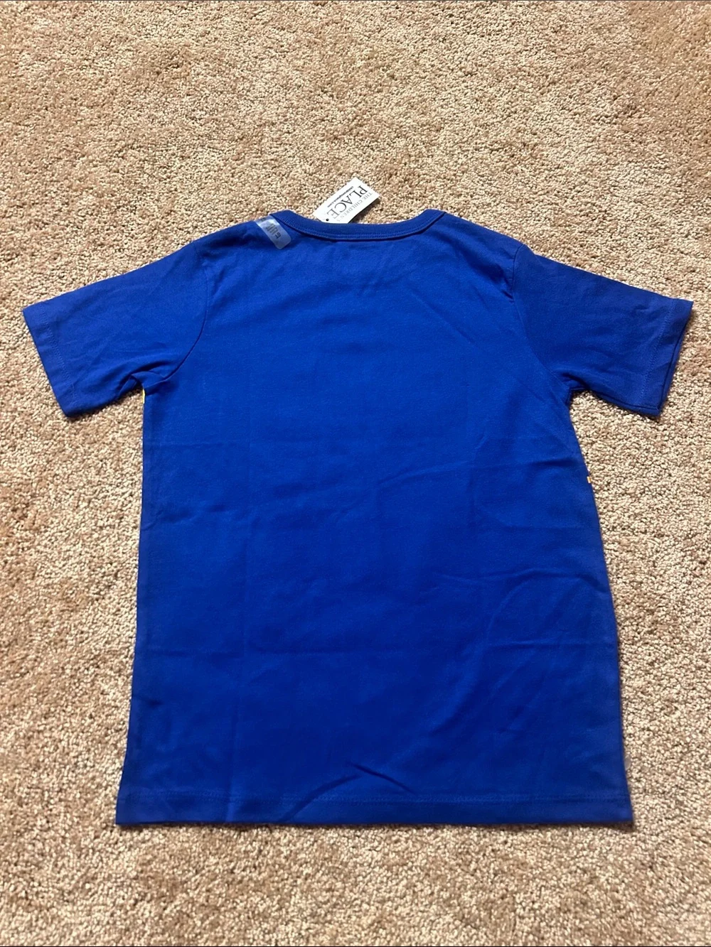 The Children's Place Navy Short-Sleeve Train Tee
